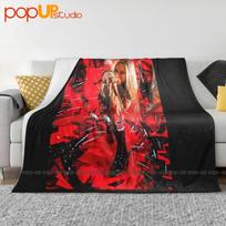 Avril Lavigne Tour Bite Me Ultra-Soft Blanket Quilt Winter Sofa Cover Bed Covers Size: 75*100cm, Weight: 230 GSM