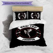 Muay Thai Gym Printed 3PCS Bedding Set Soft Breathable Duvet Cover Pillowcases Set Washable Bedroom Decor Home Gift 135cm*200cm