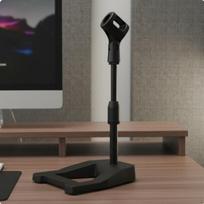 Angled Mic Stand 3 Kg Load Capacity Desktop Microphones Heavy Duty for Podcasters, S A-shape Sand