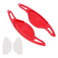 Artudatech Steering Wheel Paddle Shifter Extension For Nissan Mitsubishi Car Accessories raudona