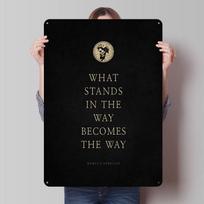 Marcus Aurelius Quote Tinplate Posters Customizable Wall Art Retro Vintage Metal Signs for Home Room Office Decoration Gaming 20X30CM