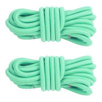 2pcs Elastic Ropes 98.4in Sun Proof Nylon Kayak Elastic Cords with Anti Slip Buckles for Paddle Surfboard Green žalia