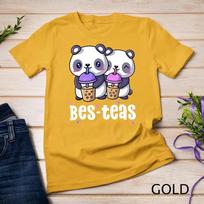 Boba Shirt Women Girls Bes Teas Kawaii Panda Bubble Tea T-Shirt Unisex T-shirt 2 S