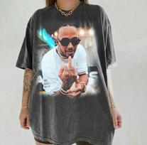 Comfort Colors Lewis Hamilton Vintage Shirt, Retro F1 Middle Finger Tee, Streetwear Unisex T-Shirt 3XL gray