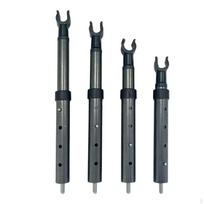 4 Pieces Wagon Tabletop Lift Poles MultiFunctional Adjustable Table Legs for Campers, Camping M6 black