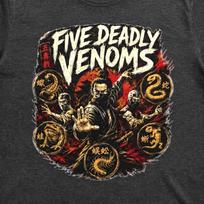 Five Deadly Venoms Shirt, Martial Arts Kung Fu Tshirt, Retro Cult Cinema Graphic Tee, Vintage 70s Action Top, Poison Clan Movie Fan Gift S