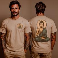 Buddha T-Shirt Spiritual Mindfulness Design | Zen Meditation Tee | Yoga Lifestyle Apparel | Gift for Buddhists, Yogis & Seekers of Peace S