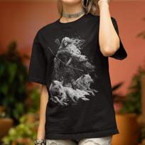 Skadi Norse Goddess Shirt: Viking Huntress T-Shirt | Nordic Mythology Warrior Tee | Pagan Norse Graphic S