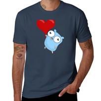 The Go Gopher Heart Balloon Tshirt Simple Casual Short Sleeve Tee S