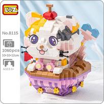 LOZ 8115 Gyvūnų pasaulis Undinėlė Katė Princesė Tortas Obuolys Augintinis Lėlė Modelis Mini Deimantiniai Blokeliai Plytos Statybos Žaislas Vaikams be Dėžutės