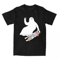 Ghost Skateboarding Shirt Accessories Men Women's Pure  Hipster Skateboard Lover Tees Short Sleeve Tops Summer S juoda