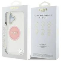 GUESS MAGNETINIS DĖKLAS, SKIRTAS „MAGSAFE“ IPHONE 16, METALINIS LOGOTIPAS