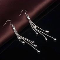 Papuošalai Ryžių Auskarai Moteriški Nauji Ilgi Madingi Kutai Kutai Alyvuogių Auskarai copper platinum plated