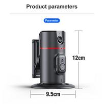 „P02“ automatinis veido sekimo stovas, 360° pasukamas telefono laikiklis, darbalaukio sekimo gimbalo stabilizatorius, trikojis, skirtas tiesioginiam vaizdo tinklaraščiui juoda