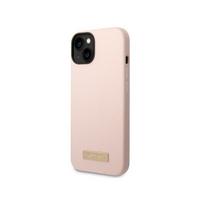 Guess GUHMP14MSBPLP iPhone 14 Plus 6.7 pink / pink deklas Silikoninis logotipas Plokštelė MagSafe