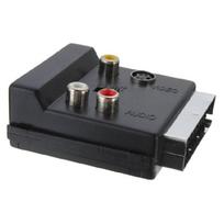 21 Pin SCART Plug Male to 3 RCA Female A/V Adaptor Converter for TV DVD VCRs 1