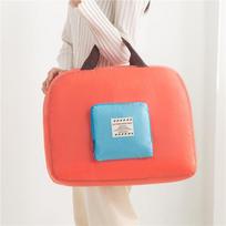 Large Capacity Foldable Korean Style Travel Bag - Handheld & Shoulder Strap pilka spalva