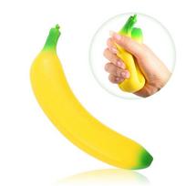 Hot Banana Squishy Toy Soft PU Slow Rising Stress Reliever for Adults Office Desk Decor Kawaii Anti-Anxiety Hand Fidget Toy