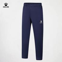 Kelme Knitted Straight-Leg Pants for Children 2026 Spring/Summer Casual Versatile Sweatpants Elastic Sports Trousers Deep Blue / 120