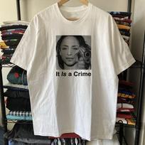 90s Sade Parody It Is A Crime Washed T-Shirt White L XXL