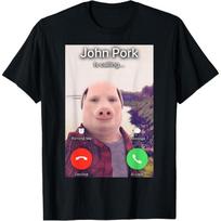 John Pork skambina marškinėliai XXXL gray