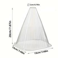 10pcs Growth Box Planting Tent Reusable Square Use Plant Clock Cover To Protect Plants From Bird Frost And Snail Damage 10PCS