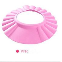 New Soft Baby Hat Bathing Shower Cap Wash Hair Shield rožinė