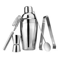 Stainless Steel Cocktail Shaker Set Measuring Jigger Mixology Tools Professional Bartender Kit  Bar