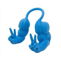 3D Spausdintas Katės Kabantis Raumenų Rankos Juokinga Šuns Kumštis Hulk Rankos Augintinio Cosplay Kostiumas Helovino Šventei Style B Blue blue