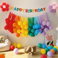 Shicai Birthday Party Balloon Backdrop Decoration, Children's First Birthday Scene Setup, Boys And Girls Atmosphere Supplies