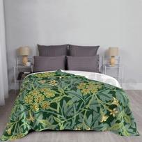 Jasmine Vintage Ornament Illustration Painting William Morris Blanket Super Soft Warm Light Thin Antique Colorful Size: 75*100cm, Weight: 230 GSM