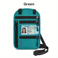 Kelioninė piniginė su RFID blokavimu, Žalias