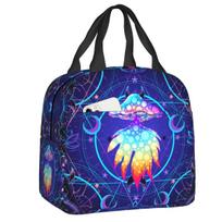 Custom India Mandala Magic Lunch Bags for Outdoor Picnic Music Leakproof Thermal Cooler Lunch Box Women Children One Size