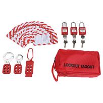Complete Lockout Tagout Tool Kit with 15 Tags and 3 Safety Padlocks for Effective Industrial Equipment Locking China Mainland