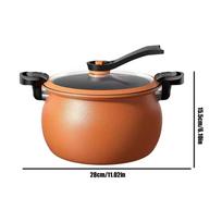 Pressure Cooker Multifunctional Non-stick Large-capacity Kitchen Accessories Slow Rice Cooker for Cooking Canning Steam Rice oranžinė