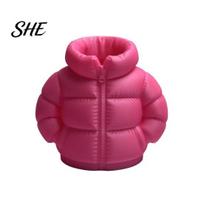 Pen Holder Down Jacket Holder, 3D Printed Funny Puffer Pencil Cup, And Marker Small Desk Organizer Storage Box for Home Office Desktop Decor Container