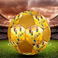 1PC Neymar Top Talent size 5 soccer ball PrahaIndoor Soccer Ball Colorful All Ages Machine Stitched PVC Competition Ready Durable High-Bounce