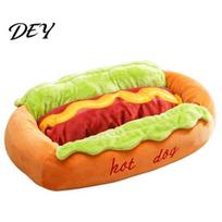 Unikali namelio augintiniui taksams, Hot Dog lova, miela, jauki, glaudynių, nuimamas plaunamas čiužinys, juokingas patalpų katės urvas, bandelės pliušinė lova, mažiems šunims, katėms, minkšta S