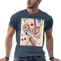 Vibrant Geometric Shapes Tshirt Cotton T Shirt Unisex Unisex Tshirt Tshirt S