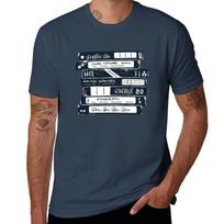Stack Of Old Vhs Tapes Tshirt Basic Casual Wear Short Sleeve Top S