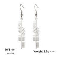 Dawapara Ancient Irish Ogham Earrings for Women Norse Tree Alphabet Pendant Strength Wisdom Symbol Stainless Steel Jewelry