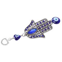 Mėlynakis ornamentas išpjautas retro sėkmės apsauga nuo blogos akies dekoras elegantiškas lydinio stiklas blogos akies sienos dekoras
