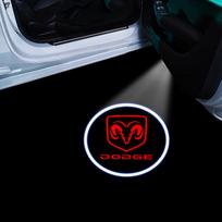 LED Car Door Courtesy Light Projector Welcome Lamp Car Badge for Dodge SXT Challenger Charger RAM Stratus Dart Dakota Charger Avengr Durango 1PCS