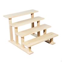Medinis vitrinos stovas, keksiukų stovas, dekoratyvinė figūrėlė, kvepalų organizatorius figūrėlėms 4 Tier 30cm