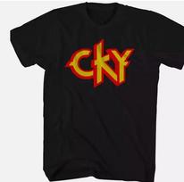 CKY Juoda Roko Muzikos Trumpomis Rankovėmis Unisex Marškinėliai S-5XL Unisex T-Shirt XXXXL
