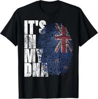 It's In My DNA New Zealand Maori Kiwi Gifts Haka Fan NZ Flag Gift Unisex T-Shirt 4XL