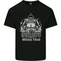 Muay Thai Boxing MMA Martial Arts Kick Kids T-Shirt Childrens S