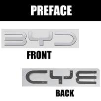 BYD Logo Emblem Letters Sticker Car Front and Rear Badge Decal For BYD Han Yuan F0 G3 I3 M6 EV Tang Seal U Sealion 7 Dm Qin Song