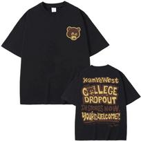 Best Famous Kanye West The College Dropout Graphics Tshirt unisex unisex's Hip Hop Rap Vintage T-shirts Male Casual T Shirt Tops S įvairiaspalvis