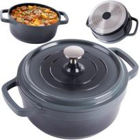 Puodas su dangčiu Rivex P761, 2,2 l, pilka